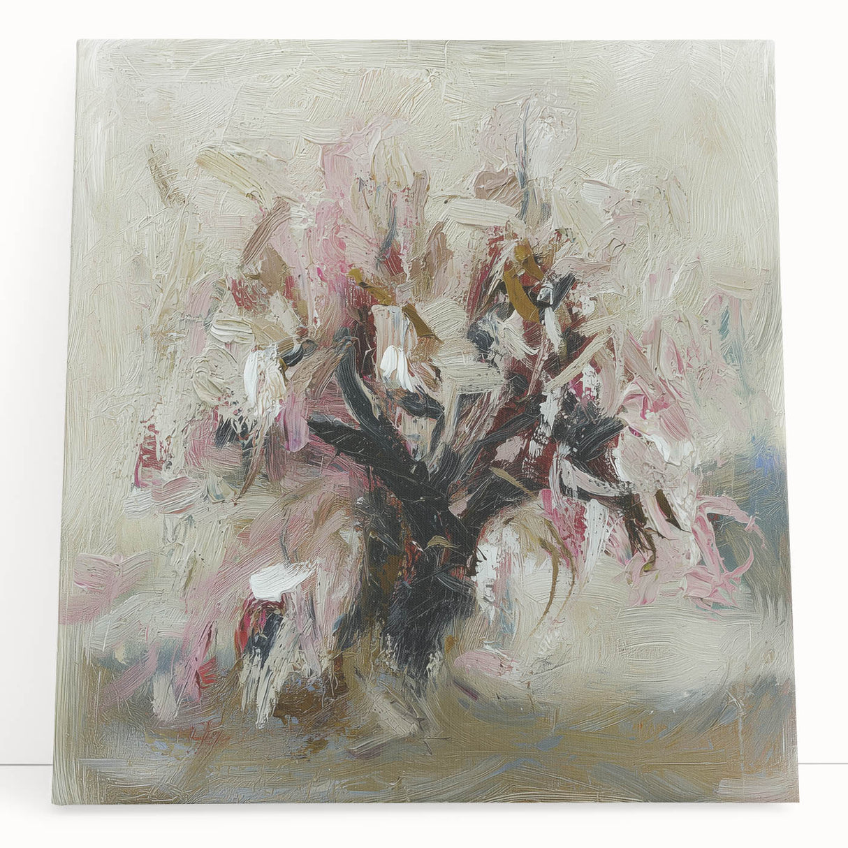 Canvas Art for Dining Area - Abstract Floral Wall Print