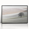 Abstract landscape artwork in a sleek black frame, showcasing vibrant colors and fluid shapes, designed to enhance modern interior decor and elevate artistic ambiance.