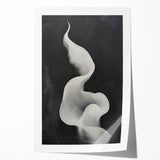Abstract minimalist wall art print showcasing a blend of soft pastel colors and geometric shapes, perfect for modern home decor. The rolled print is elegantly packaged for easy shipping and display.