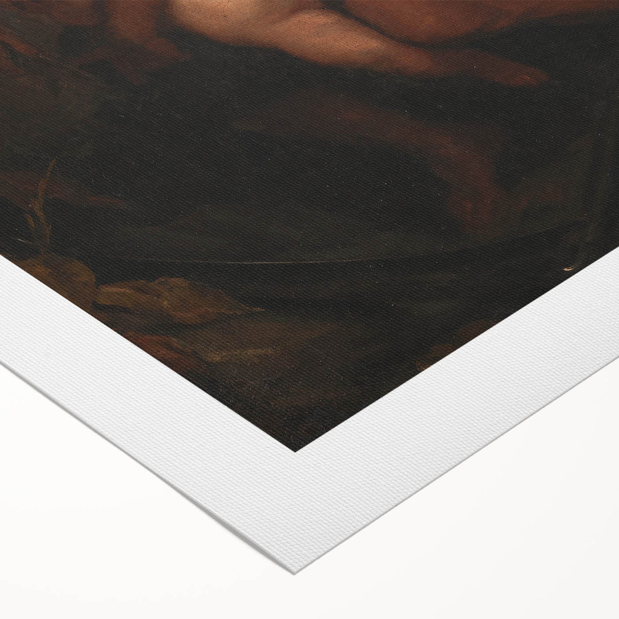 Baroque Angelic Struggle: Classic Art Print with Powerful Imagery