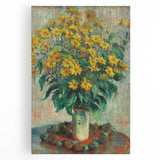Impressionism Wall Art - Jerusalem Artichoke Flowers by Claude Monet Print