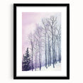 Abstract landscape artwork framed in black, showcasing a serene blend of soft colors and intricate patterns, perfect for modern home decor, adding elegance to any room.