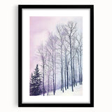 Abstract landscape artwork framed in black, showcasing a serene blend of soft colors and intricate patterns, perfect for modern home decor, adding elegance to any room.