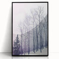 Framed abstract landscape artwork in black acrylic, showcasing vibrant colors and dynamic shapes, ideal for modern home decor. Perfect for adding sophistication to any room.