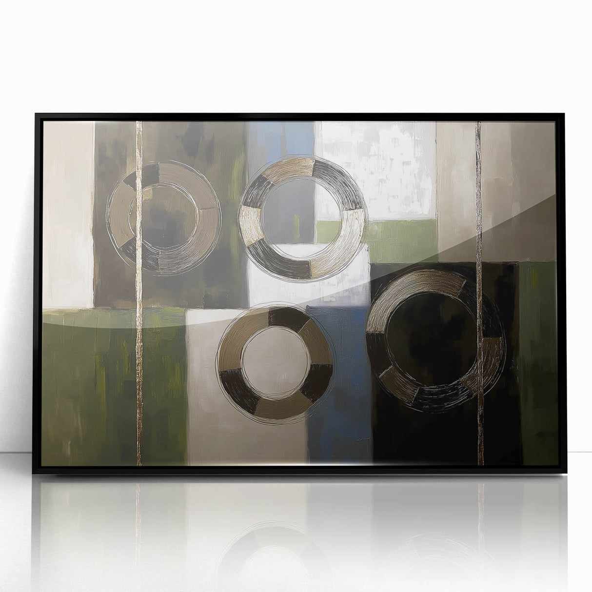 Modern Abstract Living Room Wall Art – Contemporary Canvas Decor