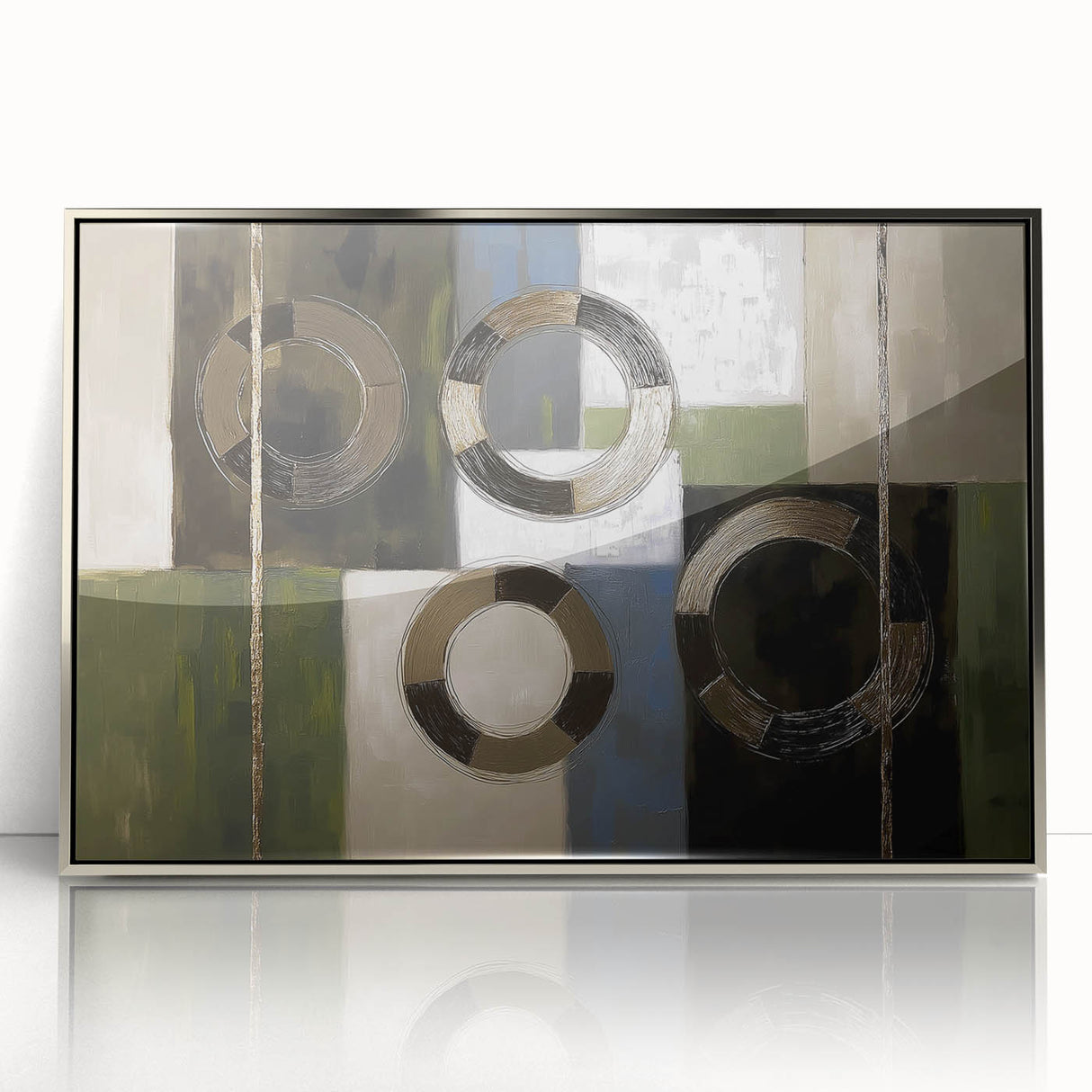 Modern Abstract Living Room Wall Art – Contemporary Canvas Decor