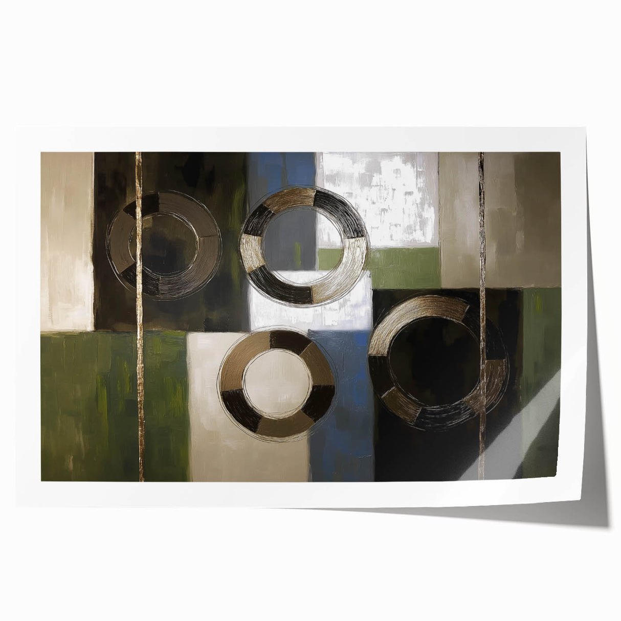Modern Abstract Living Room Wall Art – Contemporary Canvas Decor