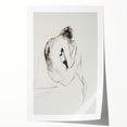 Abstract figurative art print showcasing vibrant colors and dynamic shapes, rolled and ready for display. Ideal for modern home decor and artistic spaces.