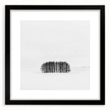 Abstract landscape artwork framed in black, showcasing vibrant colors and unique patterns, ideal for modern home decor. Perfect for enhancing any living space.