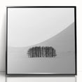 Abstract landscape artwork in a black frame, showcasing vibrant colors and fluid shapes, ideal for modern home decor or office spaces, enhancing aesthetic appeal.