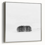 Framed abstract landscape canvas artwork in silver, showcasing a modern design with vibrant colors and intricate textures, perfect for contemporary home decor.