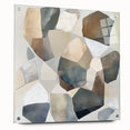 Minimalist Abstract Wall Art – Stone-Inspired Brown & Gray Canvas