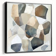 Minimalist Abstract Wall Art – Stone-Inspired Brown & Gray Canvas