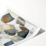 Minimalist Abstract Wall Art – Stone-Inspired Brown & Gray Canvas