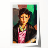 Pepita Realism Art Print - Detailed Portrait Realism Canvas Decor