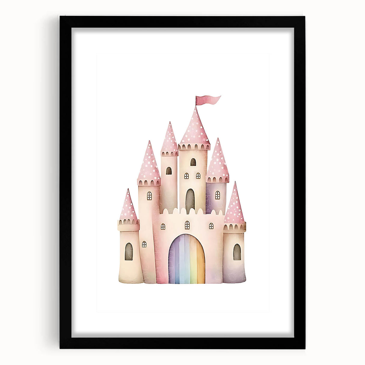 Princess Castle Girls Room Wall Art – Kids Room Art Print