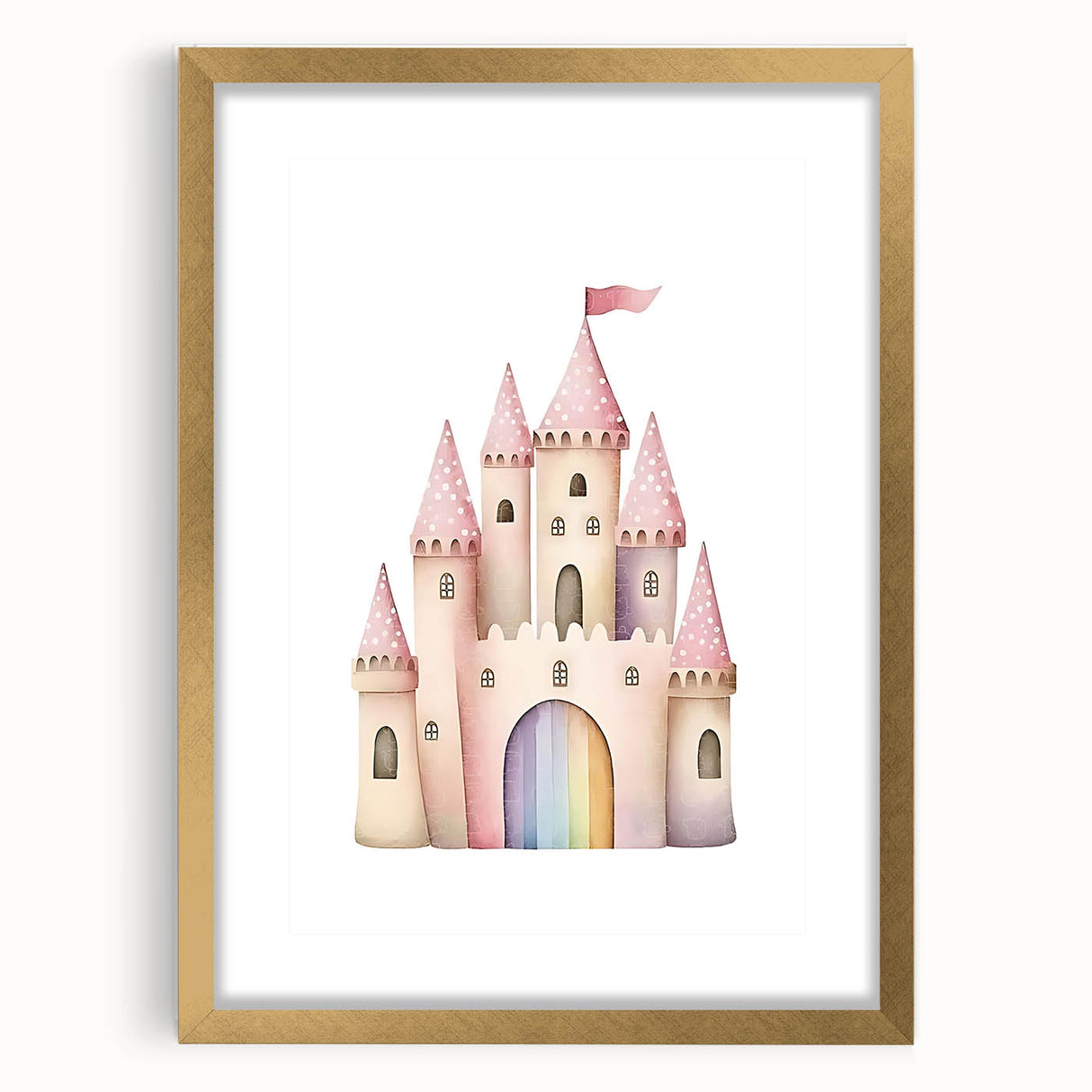 Princess Castle Girls Room Wall Art – Kids Room Art Print
