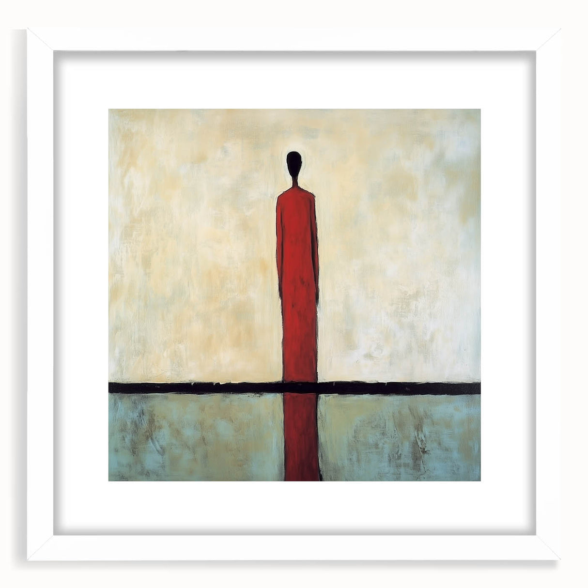 Minimalist Abstract Living Room Wall Art – Modern Canvas Print