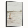 Framed abstract figurative wall art canvas in black, showcasing a modern design with dynamic shapes and textures, ideal for contemporary home decor.