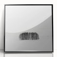 Framed acrylic artwork showcasing a vibrant abstract landscape in a black frame, designed to enhance modern decor. Ideal for living rooms or offices.