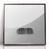 Framed acrylic artwork showcasing a vibrant abstract landscape in a black frame, designed to enhance modern decor. Ideal for living rooms or offices.