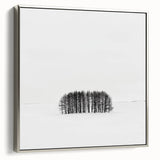 Abstract landscape art canvas featuring vibrant colors and textured design, framed in silver, showcasing a modern aesthetic suitable for home decor.