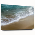 Abstract landscape artwork featuring vibrant colors and dynamic shapes, presented in a side view with pins for display. Ideal for modern decor and art enthusiasts.