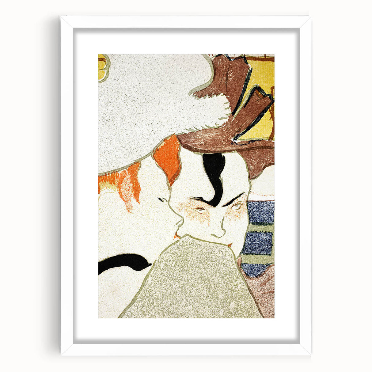 Impressionist Wall Art - L'Anglais au Moulin Rouge by Toulouse-Lautrec