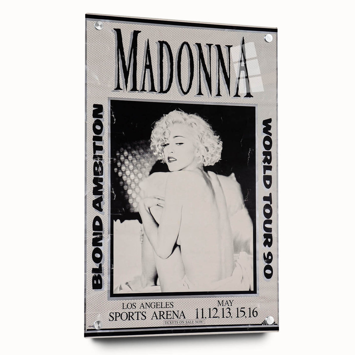 Madonna Blond Ambition 1990 Tour Poster - Retro Pop Wall Art
