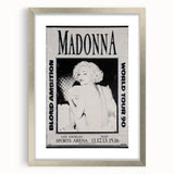 Madonna Blond Ambition 1990 Tour Poster - Retro Pop Wall Art