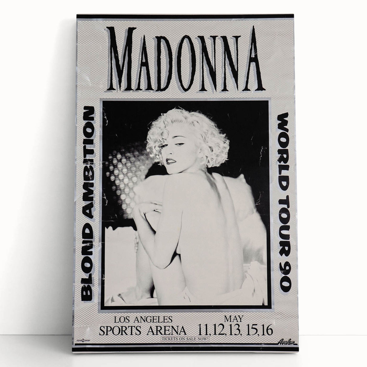Madonna Blond Ambition 1990 Tour Poster - Retro Pop Wall Art