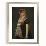 Romanticism Art - Young Lady Wearing a Mantilla by Francisco de Goya