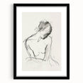 Abstract figurative wall art framed in sleek black with a mat, showcasing vibrant colors and dynamic shapes, perfect for modern home decor.