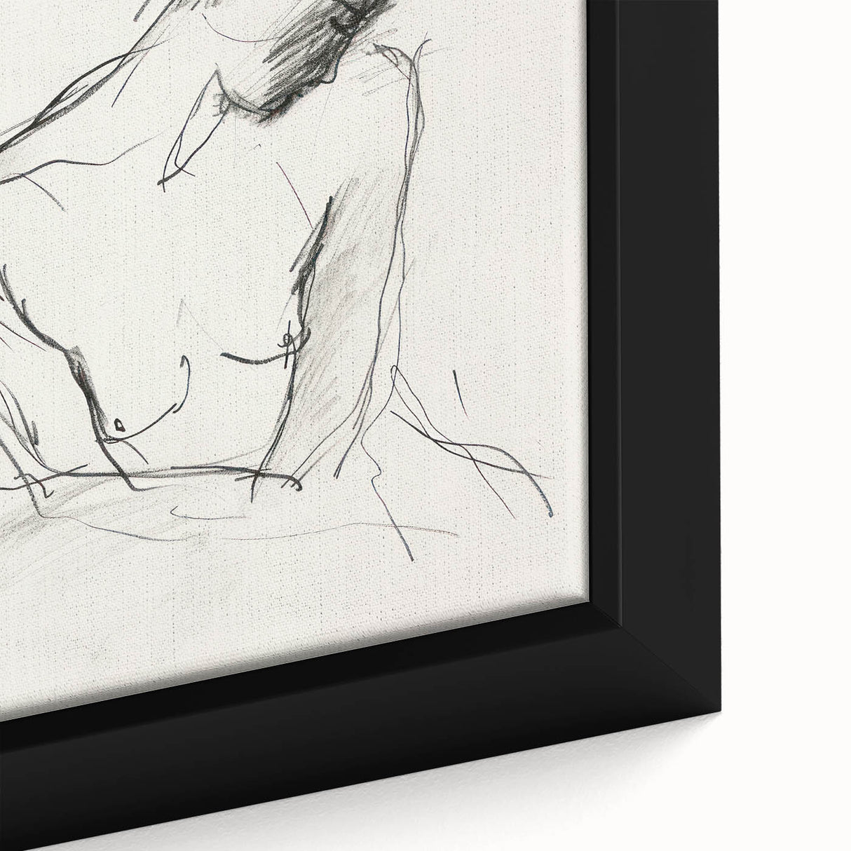 Abstract figurative artwork in a close-up view, showcasing vibrant colors and intricate details on a framed canvas, perfect for modern home decor. Ideal for art enthusiasts seeking a striking visual statement.