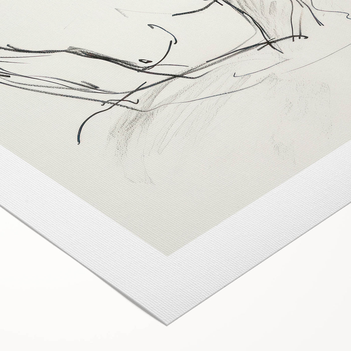 Abstract figurative wall art on rolled canvas showcasing vibrant colors and dynamic shapes, elegantly packaged in a protective cardboard tube for easy shipping and display. Perfect for modern home decor enthusiasts seeking unique artistic expressions.