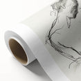 Abstract figurative artwork on rolled canvas showcasing vibrant colors and bold shapes, ideal for modern home decor, securely packaged in a protective tube.