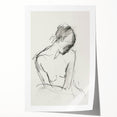 Abstract figurative art print showcasing vibrant colors and dynamic shapes, rolled and ready for display, highlighting modern artistic expression and creativity.