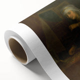 Baroque Woman with Scales: Classic Art Print with Subtle Elegance