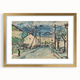 Expressionist Art - Sad Man in the Village by Arnold Peter Weisz-Kubínčan