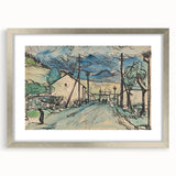 Expressionist Art - Sad Man in the Village by Arnold Peter Weisz-Kubínčan