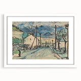 Expressionist Art - Sad Man in the Village by Arnold Peter Weisz-Kubínčan