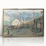 Expressionist Art - Sad Man in the Village by Arnold Peter Weisz-Kubínčan