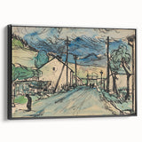 Expressionist Art - Sad Man in the Village by Arnold Peter Weisz-Kubínčan