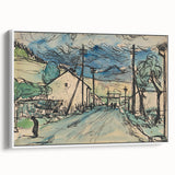 Expressionist Art - Sad Man in the Village by Arnold Peter Weisz-Kubínčan