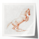 Romanticism Art: "Prancing Horse Sketch" by George Stubbs