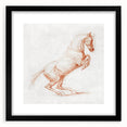 Romanticism Art: "Prancing Horse Sketch" by George Stubbs