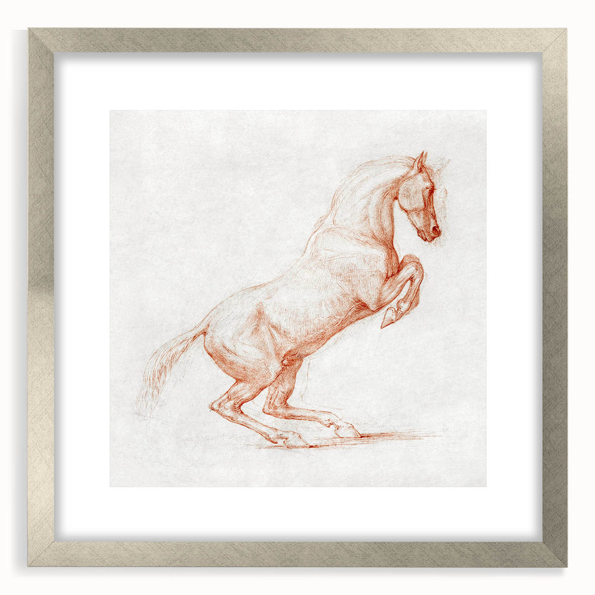Romanticism Art: "Prancing Horse Sketch" by George Stubbs