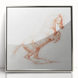 Romanticism Art: "Prancing Horse Sketch" by George Stubbs