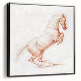Romanticism Art: "Prancing Horse Sketch" by George Stubbs