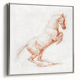 Romanticism Art: "Prancing Horse Sketch" by George Stubbs